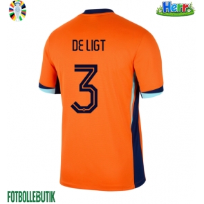 Nederländerna Matthijs de Ligt #3 Hemmatröja EM 2024 Kortärmad